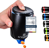 snagger - Der Snackspender // saubere Hände beim Snacken // geeignet für Erdnüsse, NicNacs, UVM // Männer Gamer Geschenk // Made in Germany (schwarz-blau)