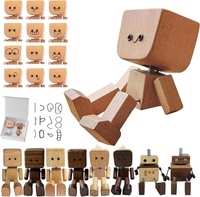 Amazon.de: FIENZA Schüttelmann Holz,Wackelfigur Auto Wackelnder Holzmann,Schüttelmann Auto Charmante Kleine Holzfigur mit Magnetischen Gesichtsausdrücke Ausdrücke (1pcs)